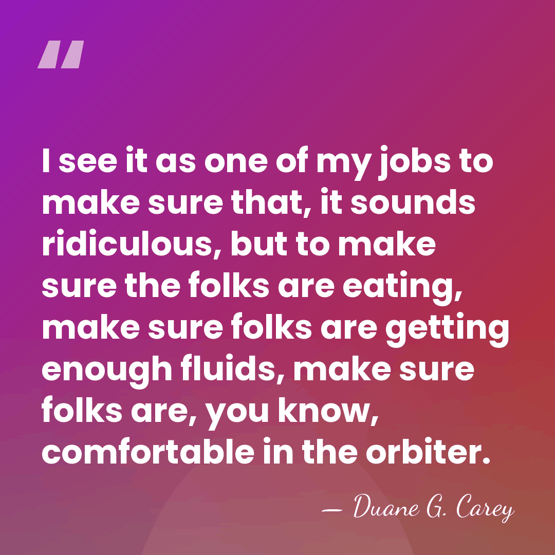 I see it as one of my jobs to make sure that,&hellip; - Duane G. Carey