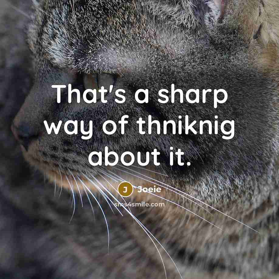 “That's a sharp way of thniknig about it.…” quote by Joeie