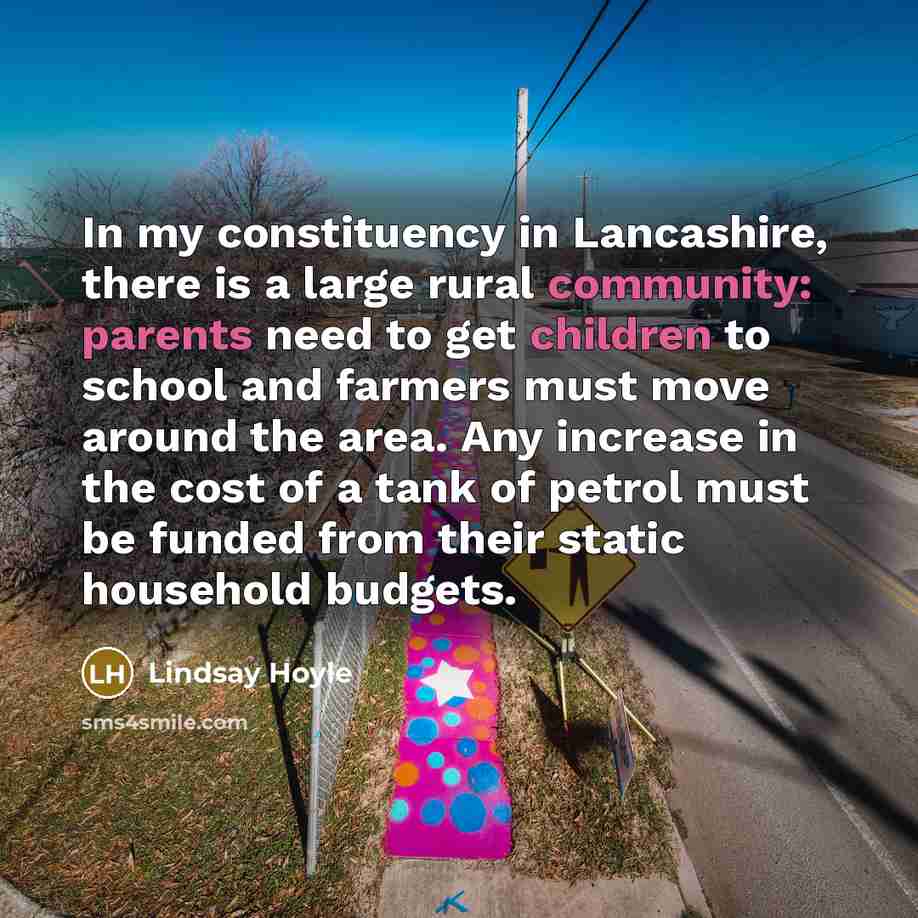 “In my constituency in Lancashire, there is a large rural…” quote by Lindsay Hoyle