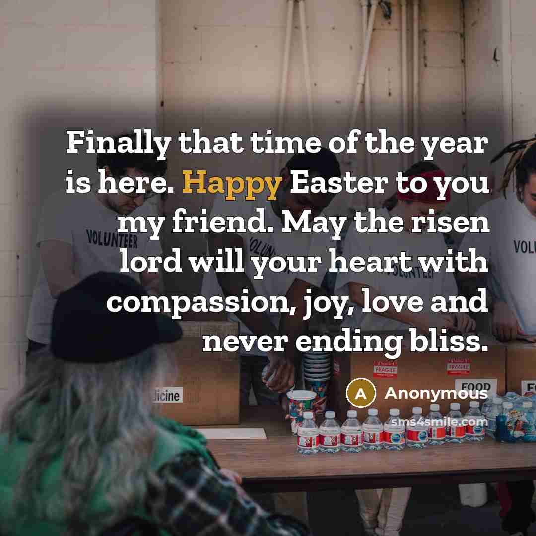“Finally that time of the year is here. Happy Easter…” quote by Anonymous