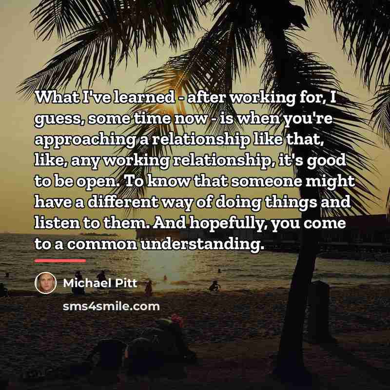 “What I've learned - after working for, I guess, some…” quote by Michael Pitt