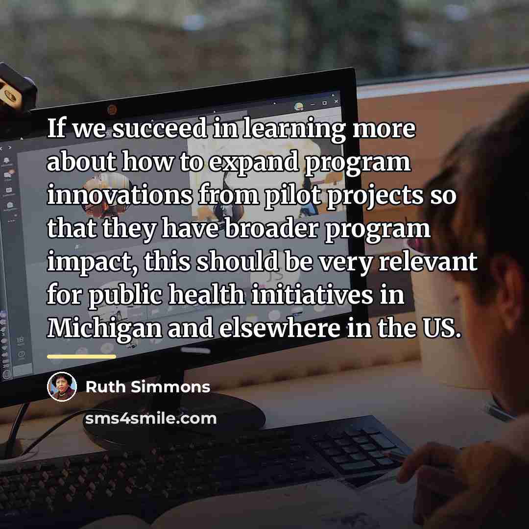 “If we succeed in learning more about how to expand…” quote by Ruth Simmons