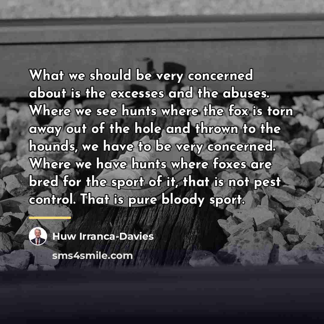 “What we should be very concerned about is the excesses…” quote by Huw Irranca-Davies