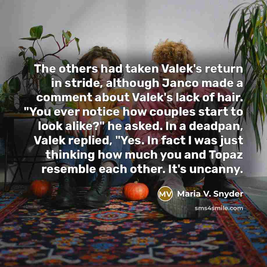 “The others had taken Valek's return in stride, although Janco…” quote by Maria V. Snyder