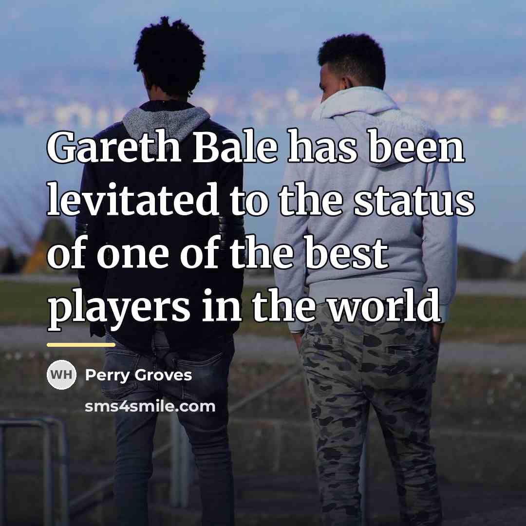 “Gareth Bale has been levitated to the status of one…” quote by Perry Groves