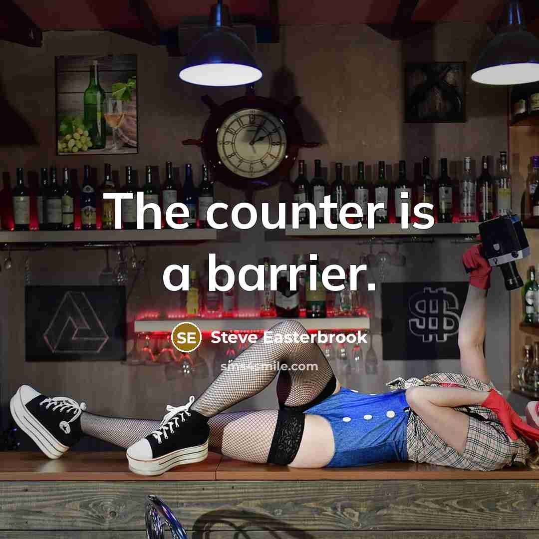 “The counter is a barrier.…” quote by Steve Easterbrook