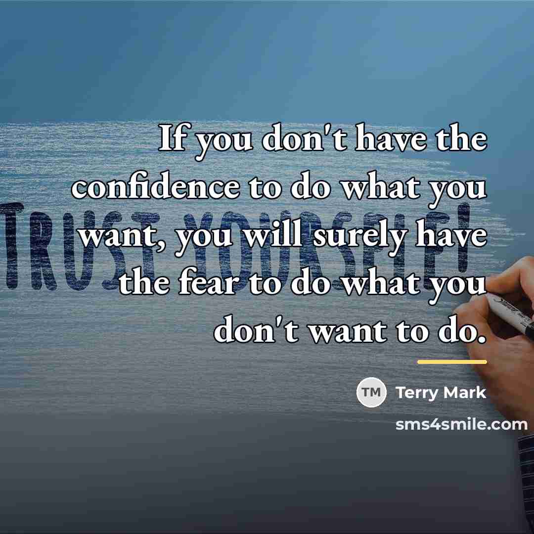 “If you don't have the confidence to do what you…” quote by Terry Mark
