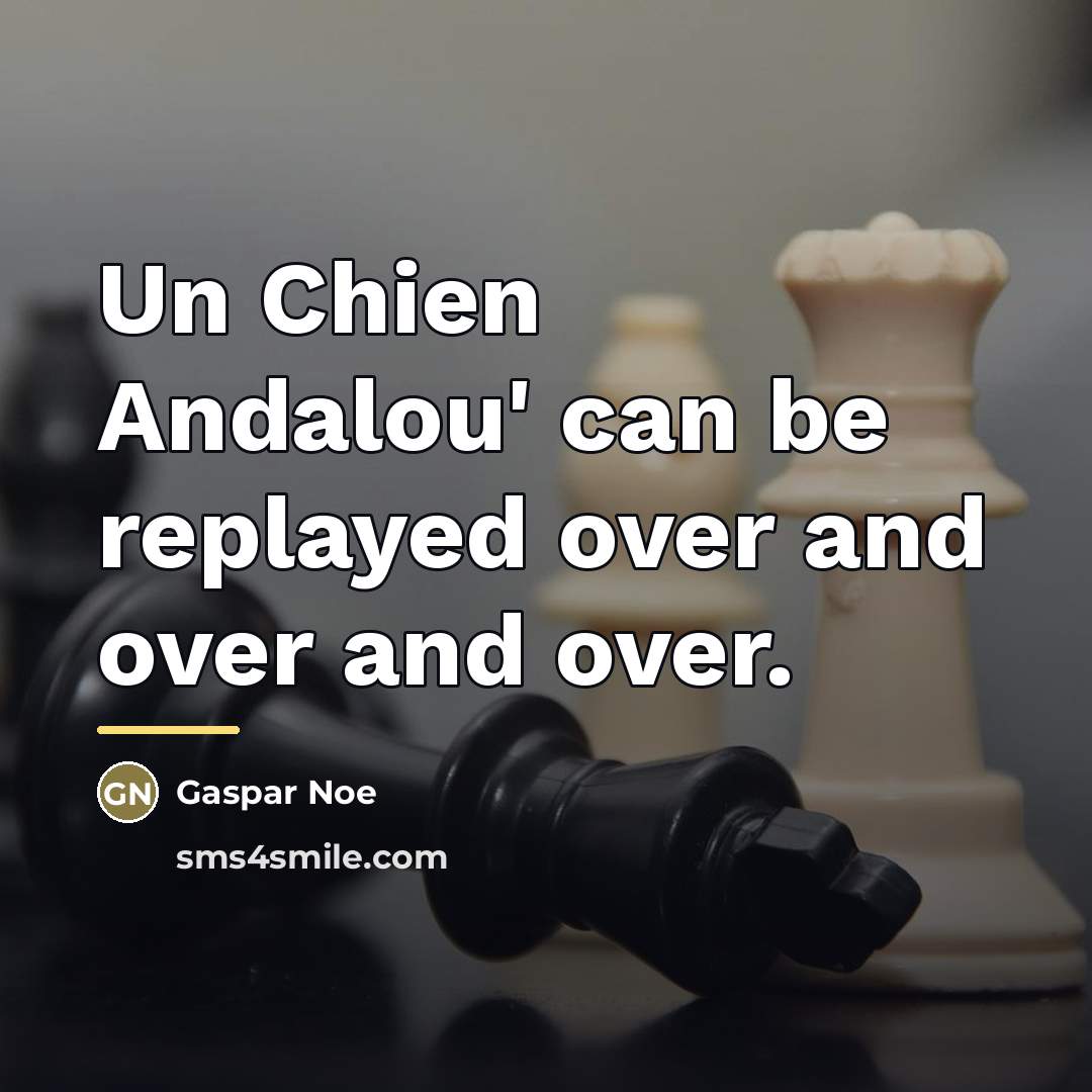 “Un Chien Andalou' can be replayed over and over and…” quote by Gaspar Noe