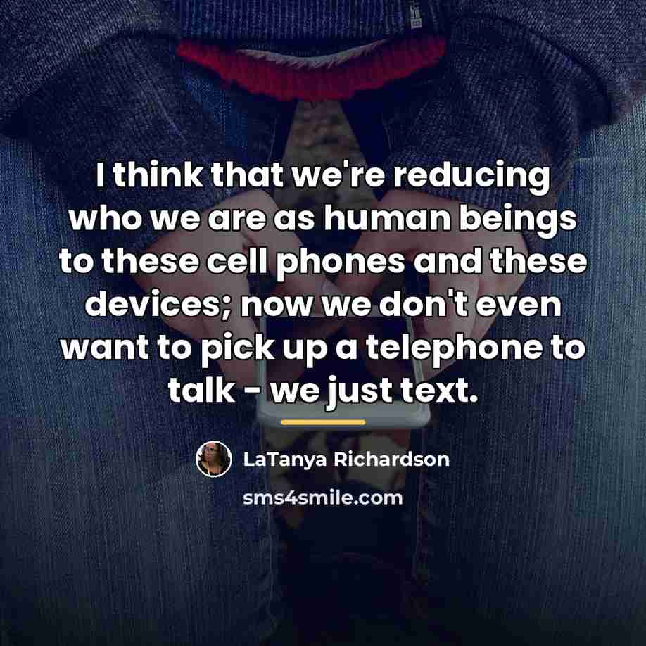 “I think that we're reducing who we are as human…” quote by LaTanya Richardson