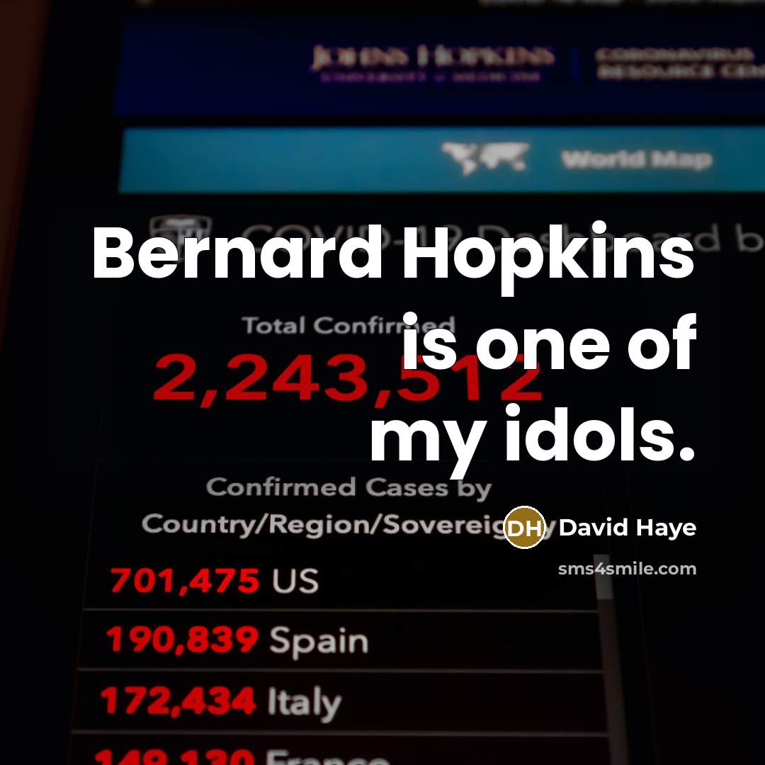 “Bernard Hopkins is one of my idols.…” quote by David Haye