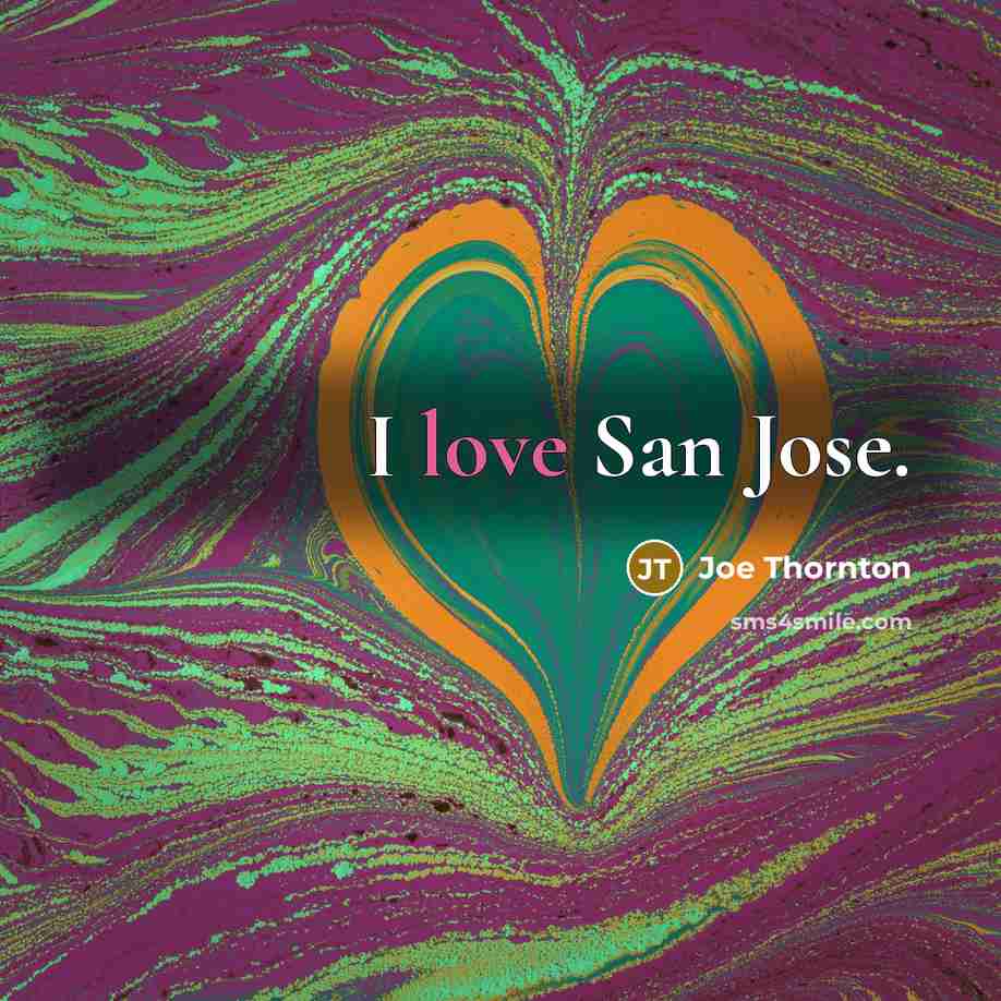 “I love San Jose.…” quote by Joe Thornton