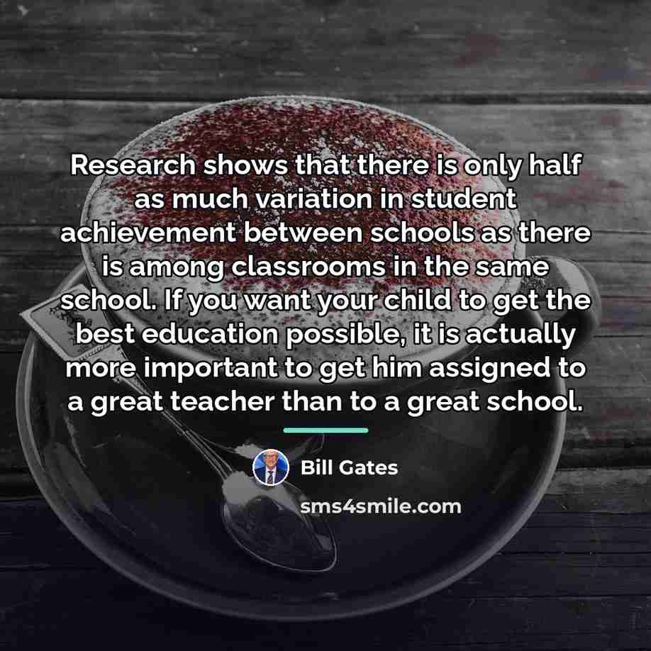 “Research shows that there is only half as much variation…” quote by Bill Gates