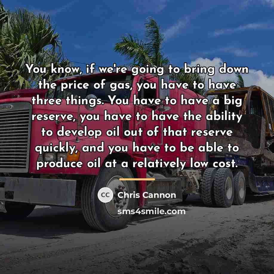 “You know, if we're going to bring down the price…” quote by Chris Cannon