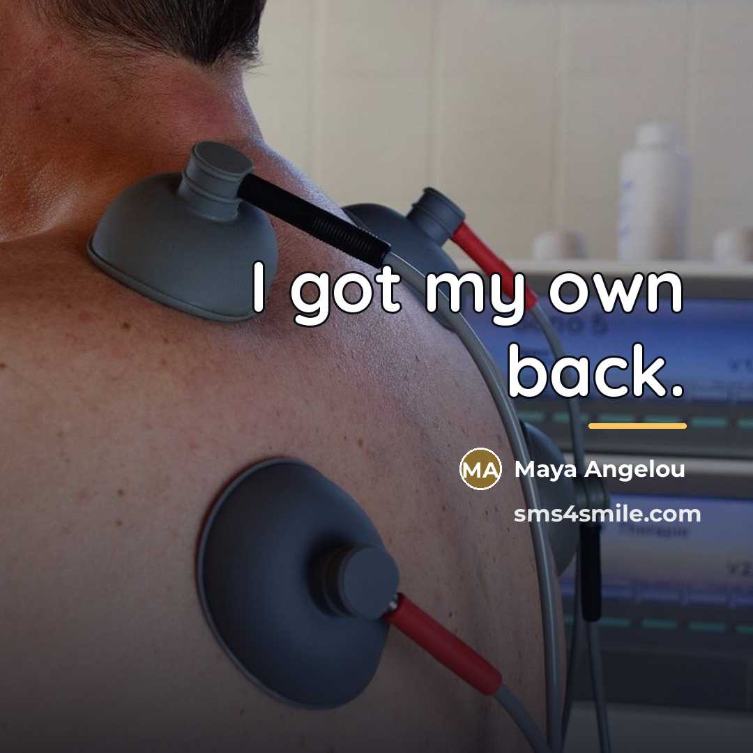“I got my own back.…” quote by Maya Angelou