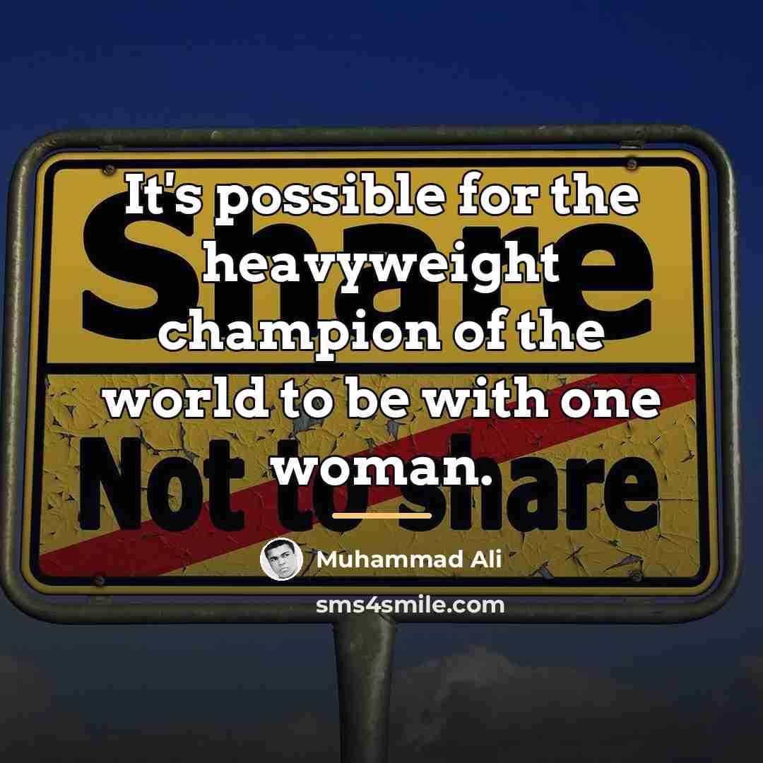 “It's possible for the heavyweight champion of the world to…” quote by Muhammad Ali