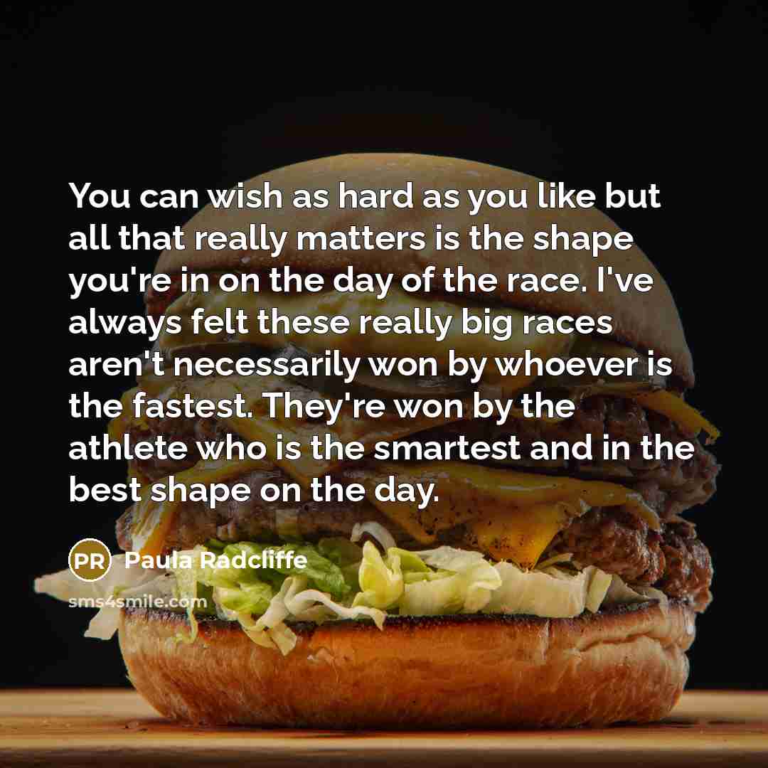 “You can wish as hard as you like but all…” quote by Paula Radcliffe
