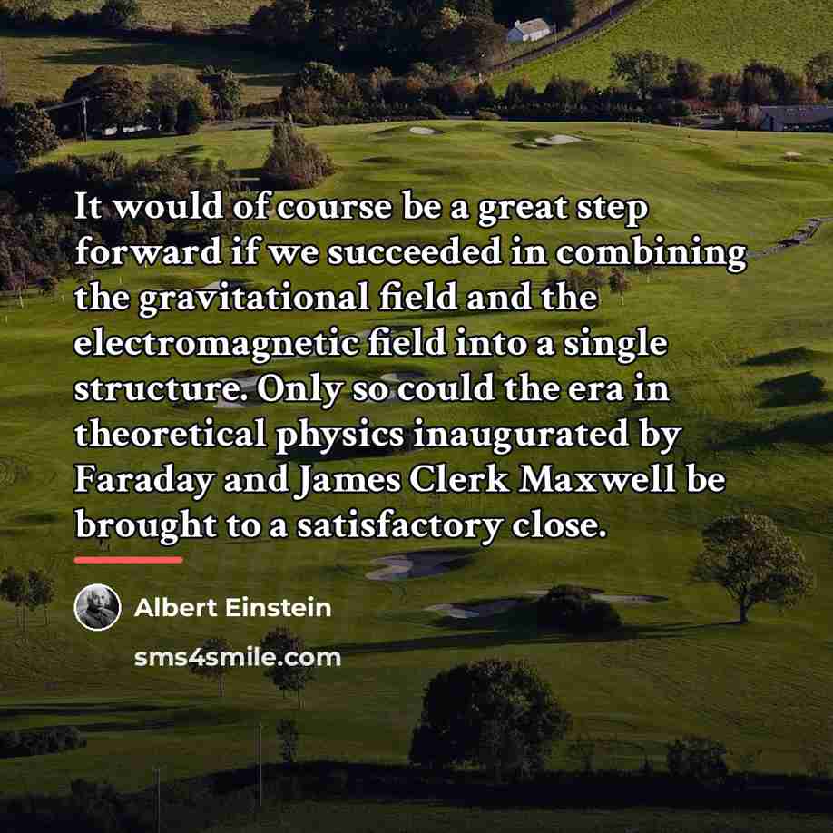 “It would of course be a great step forward if…” quote by Albert Einstein
