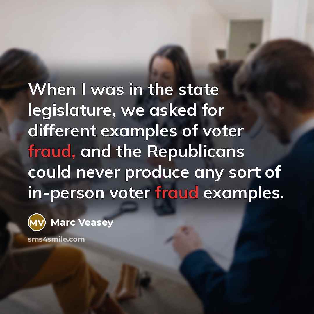 “When I was in the state legislature, we asked for…” quote by Marc Veasey