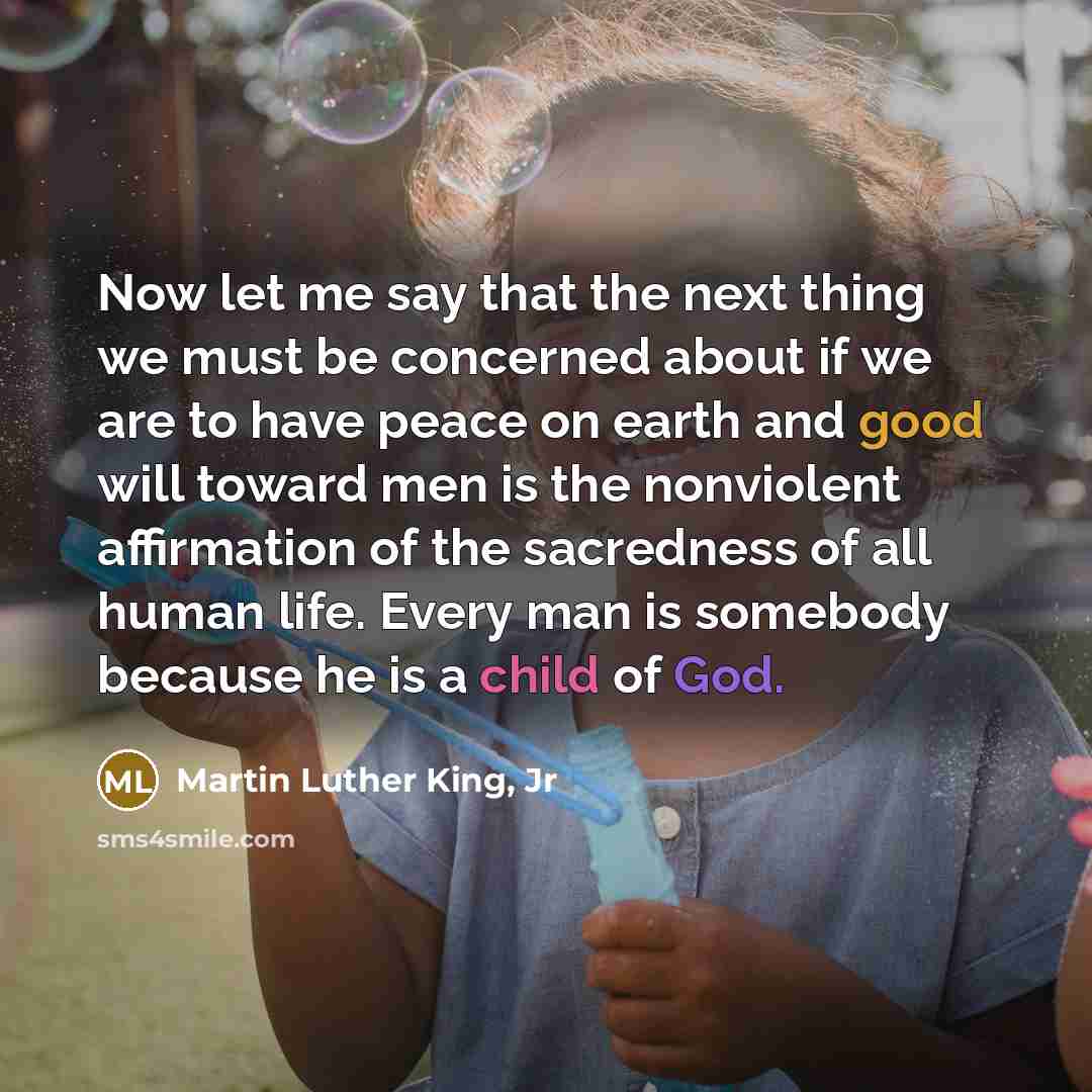 “Now let me say that the next thing we must…” quote by Martin Luther King, Jr