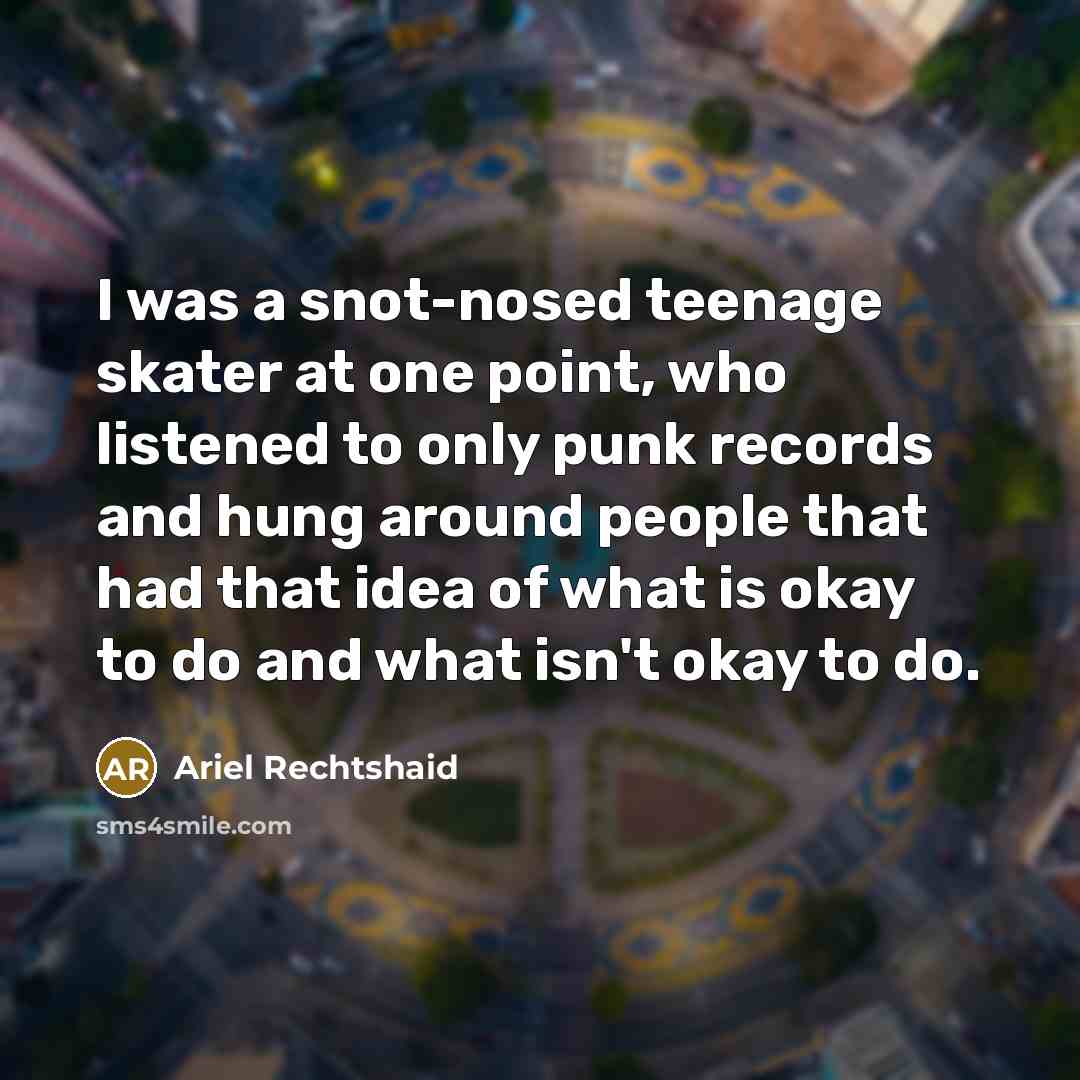 “I was a snot-nosed teenage skater at one point, who…” quote by Ariel Rechtshaid