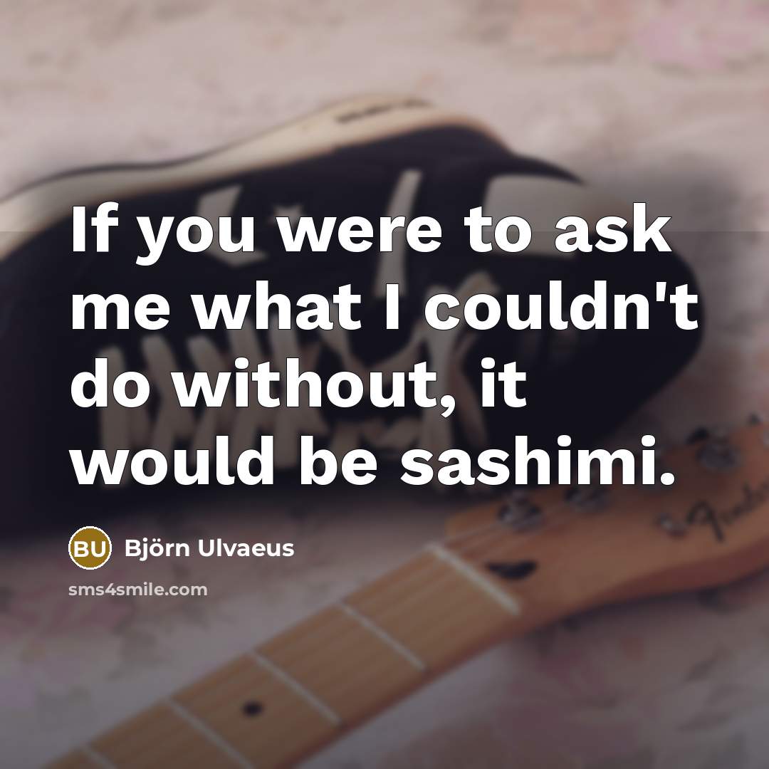 “If you were to ask me what I couldn't do…” quote by Bjorn Ulvaeus