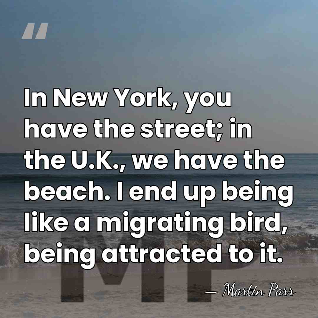 In New York, you have the street; in the U.K., we have&hellip; - Martin Parr