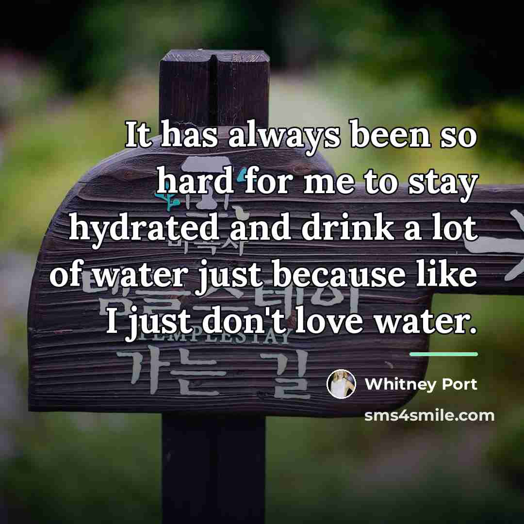 “It has always been so hard for me to stay…” quote by Whitney Port