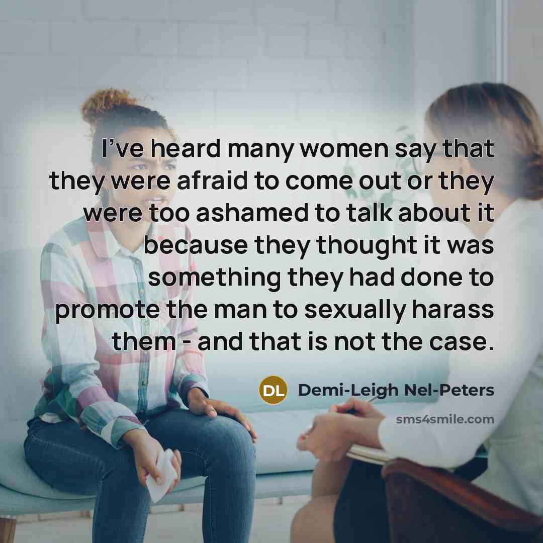 “I've heard many women say that they were afraid to…” quote by Demi-Leigh Nel-Peters