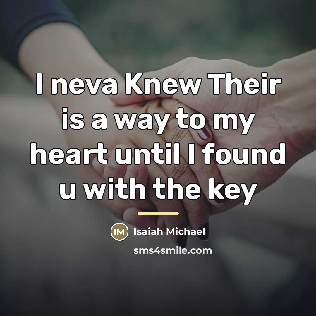 “I neva Knew Their is a way to my heart…” quote by Anonymous