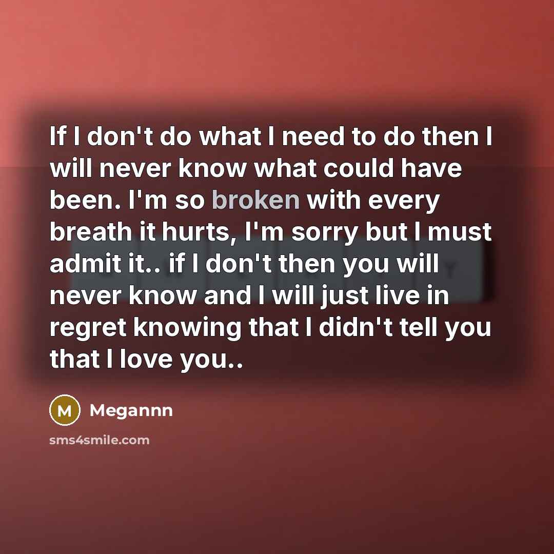 “If I don't do what I need to do then…” quote by Megannn
