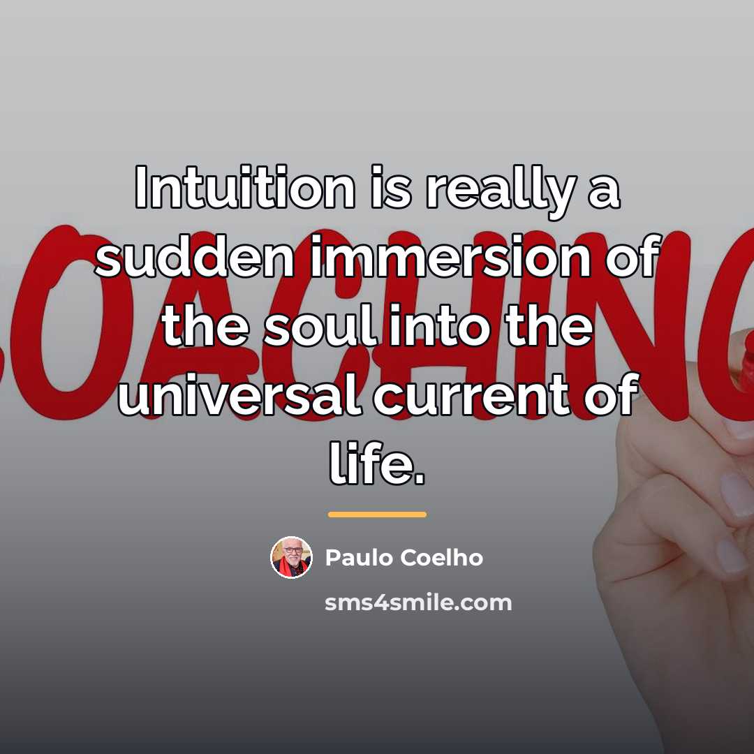 “Intuition is really a sudden immersion of the soul into…” quote by Paulo Coelho