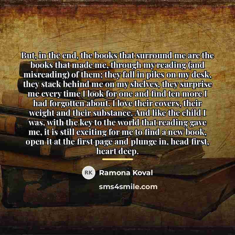 “But, in the end, the books that surround me are…” quote by Ramona Koval