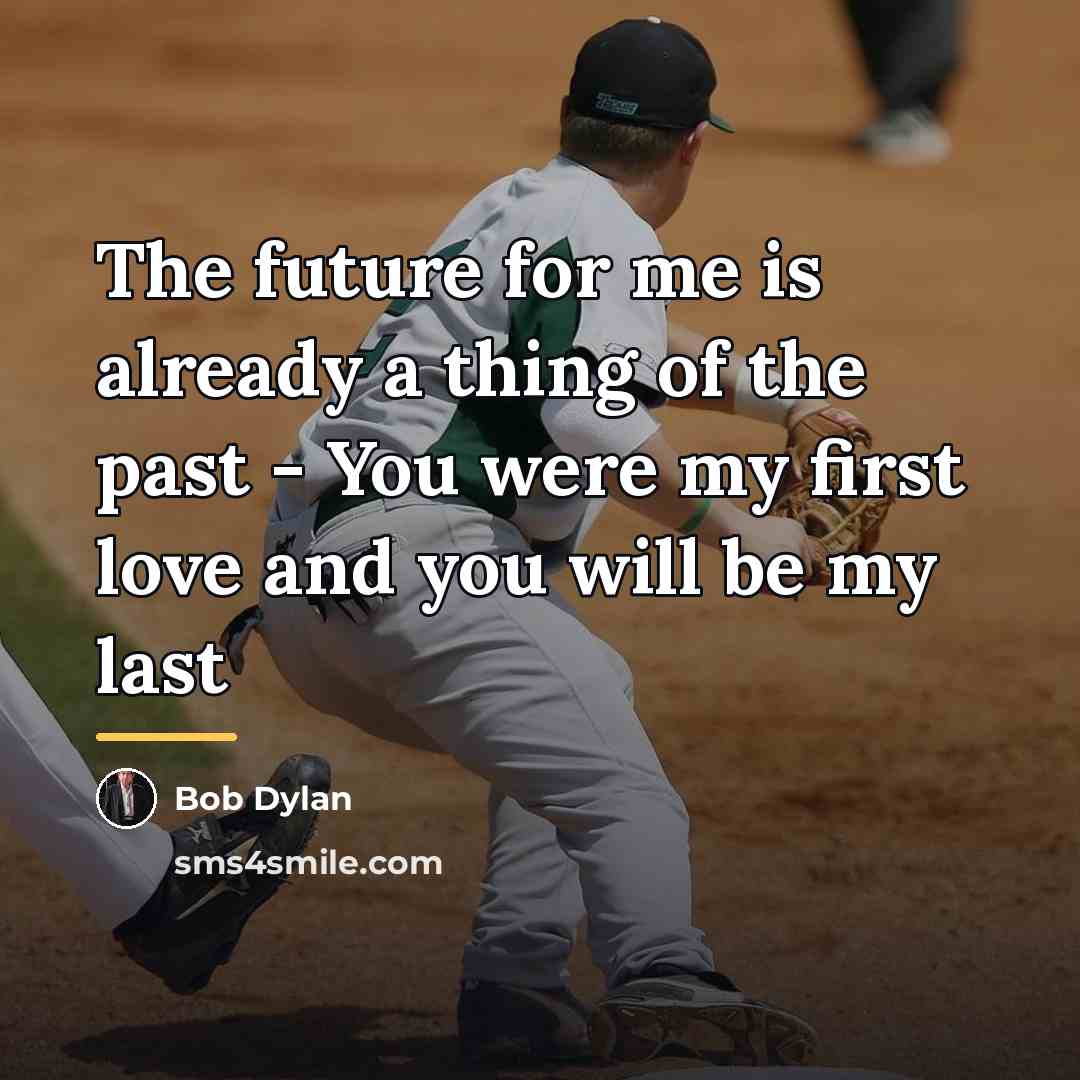 “The future for me is already a thing of the…” quote by Bob Dylan