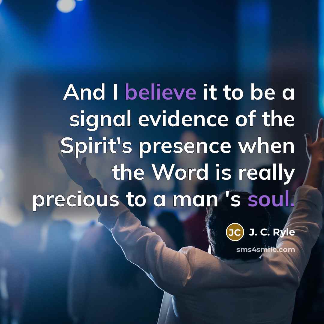 “And I believe it to be a signal evidence of…” quote by J. C. Ryle
