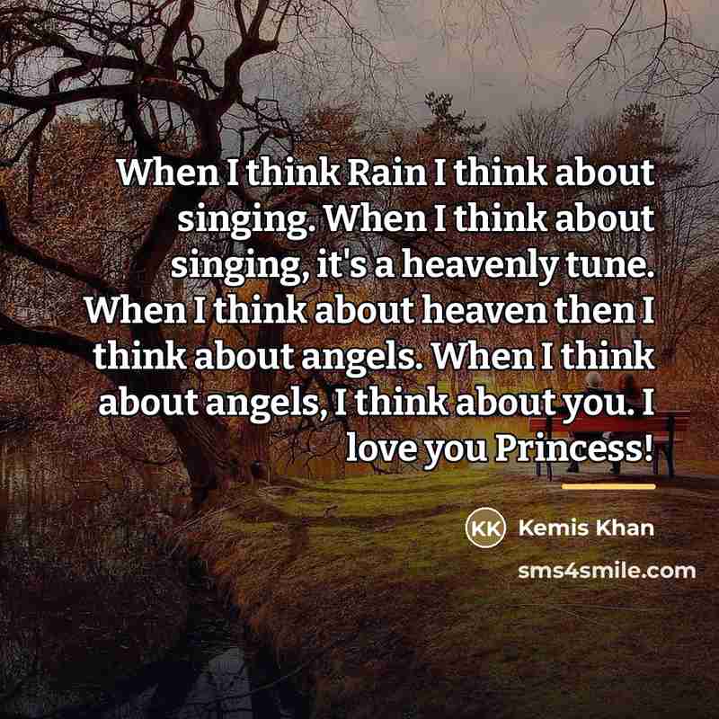 “When I think Rain I think about singing. When I…” quote by Kemis Khan