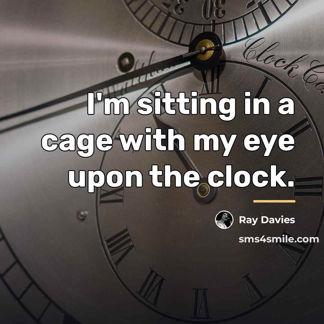 “I'm sitting in a cage with my eye upon the…” quote by Ray Davies