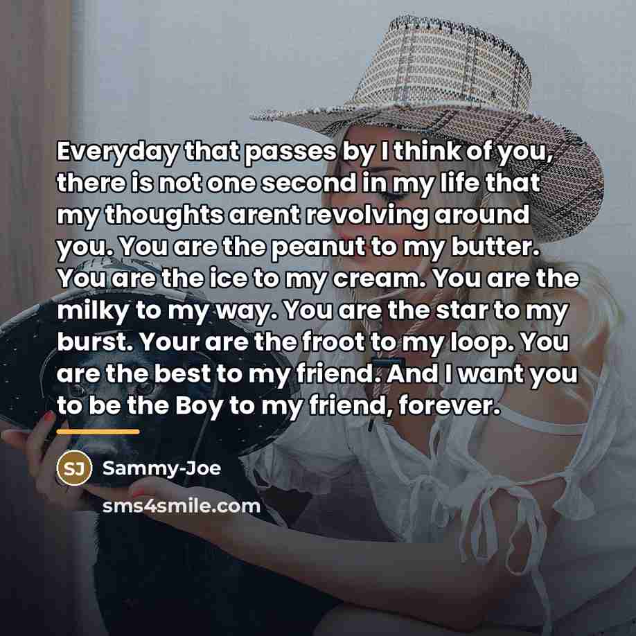 “Everyday that passes by I think of you, there is…” quote by Sammy-Joe