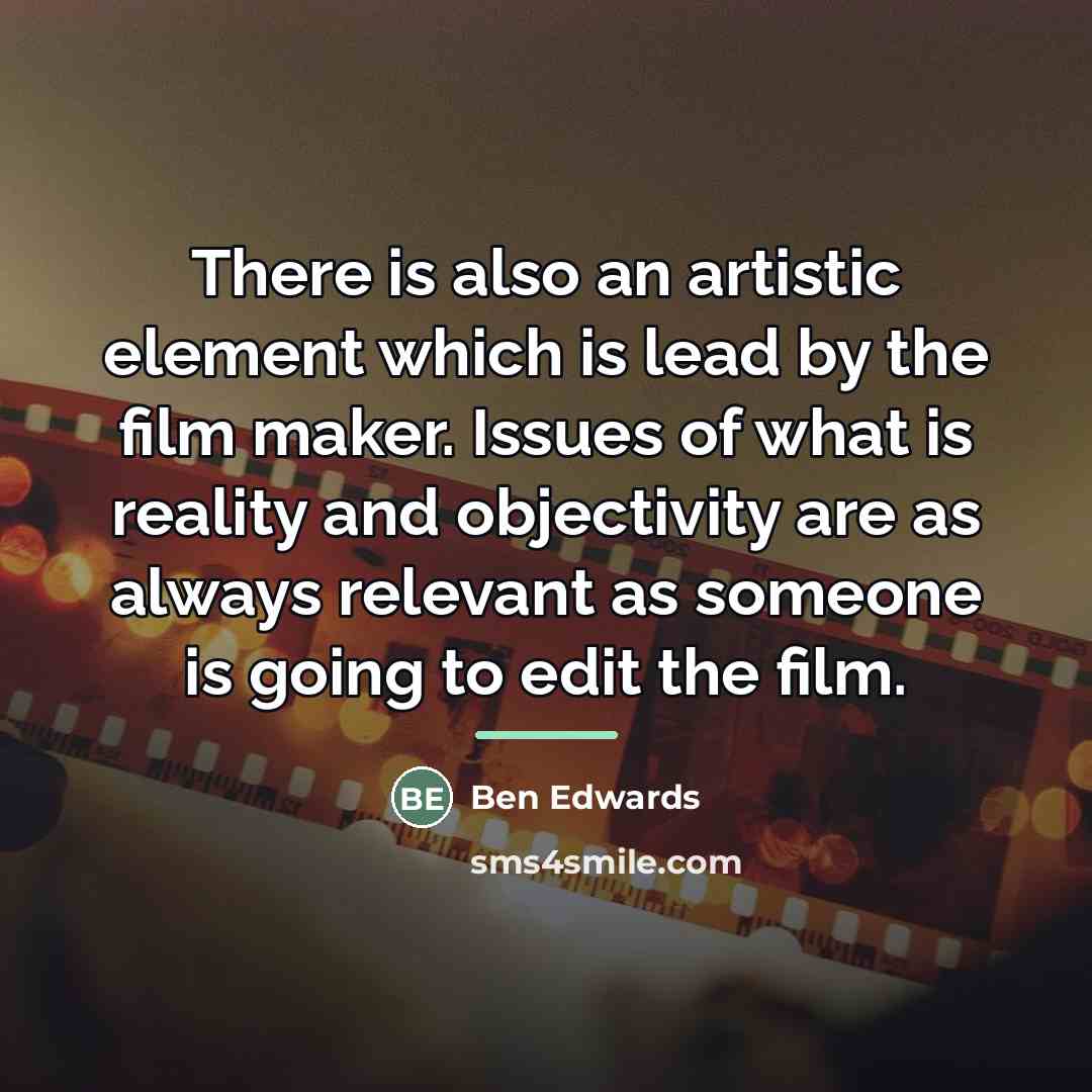 “There is also an artistic element which is lead by…” quote by Ben Edwards