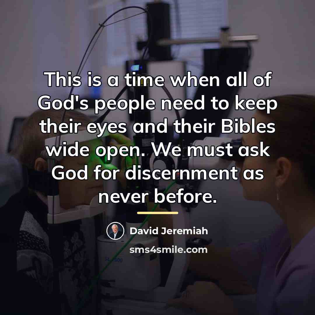 “This is a time when all of God's people need…” quote by David Jeremiah
