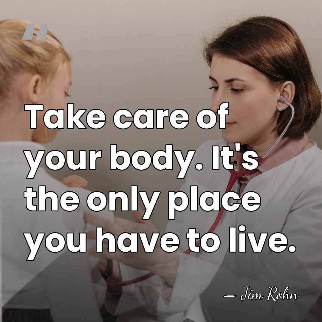 Take care of your body. It's the only place you have to&hellip; - Jim Rohn