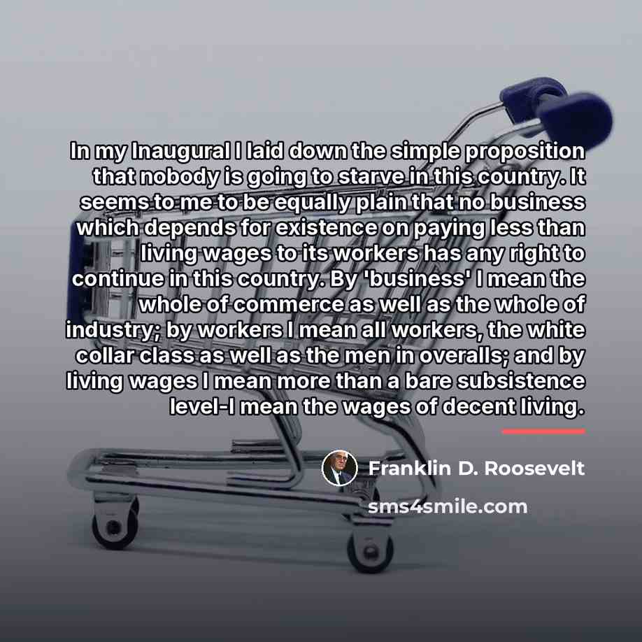 “In my Inaugural I laid down the simple proposition that…” quote by Franklin D. Roosevelt