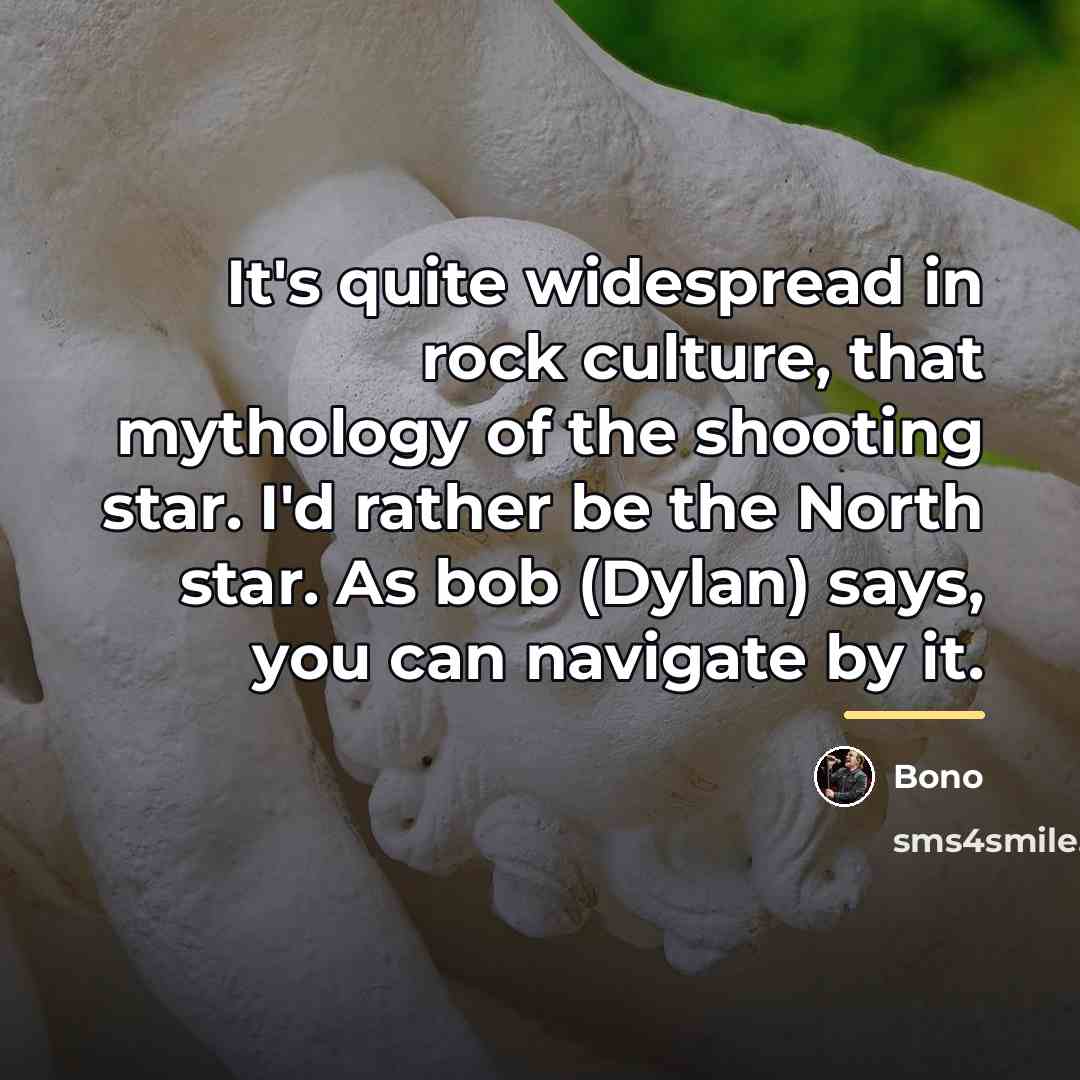 “It's quite widespread in rock culture, that mythology of the…” quote by Bono
