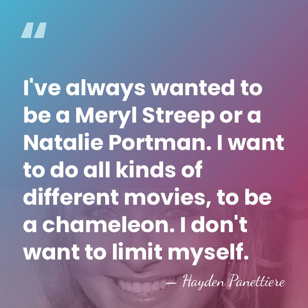 I've always wanted to be a Meryl Streep or a Natalie Portman.&hellip; - Hayden Panettiere