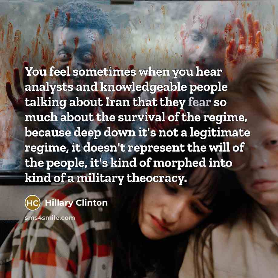 “You feel sometimes when you hear analysts and knowledgeable people…” quote by Hillary Clinton