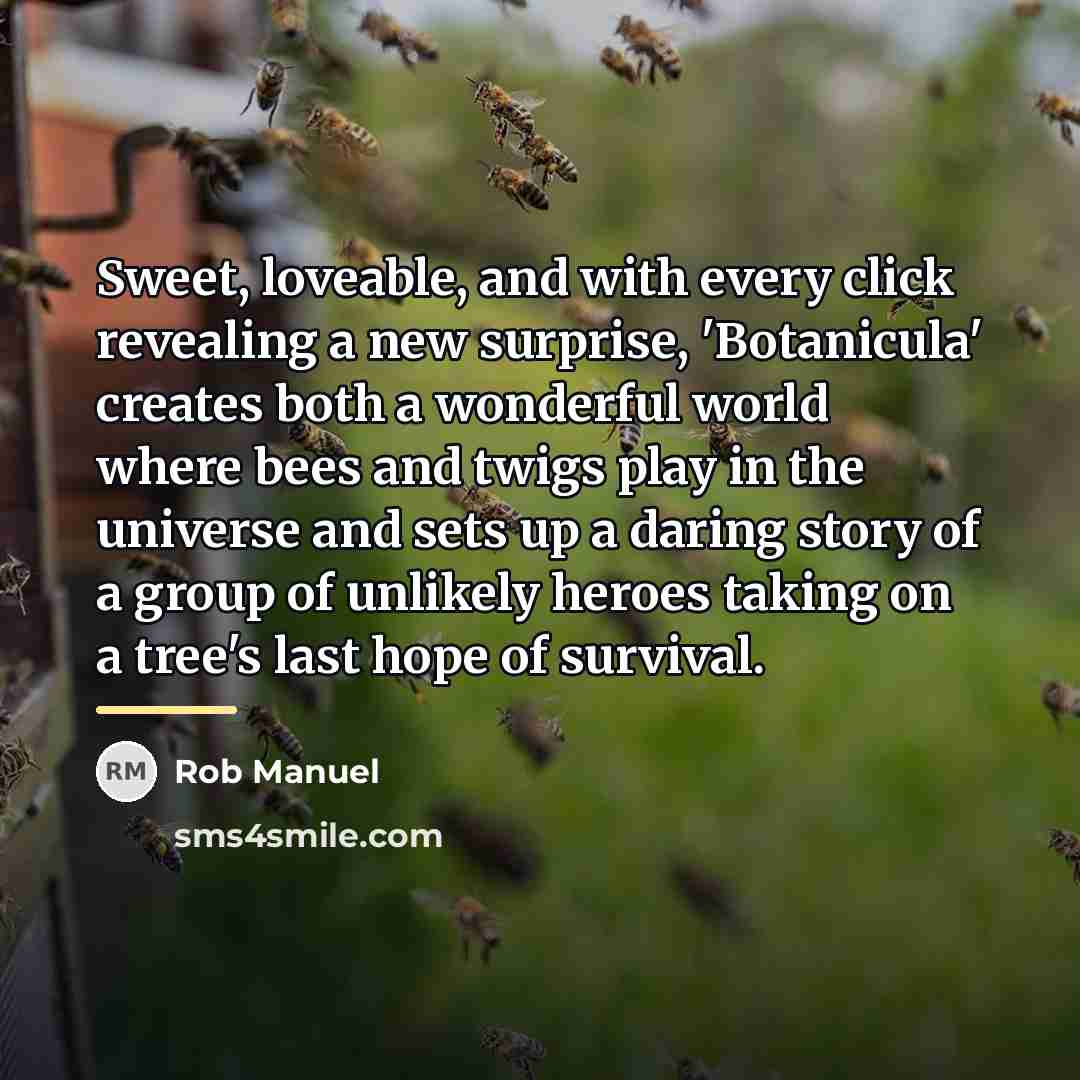 “Sweet, loveable, and with every click revealing a new surprise,…” quote by Rob Manuel