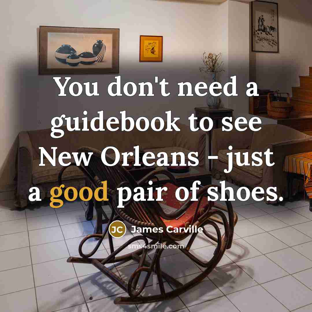 “You don't need a guidebook to see New Orleans -…” quote by James Carville