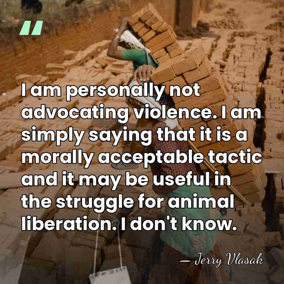 I am personally not advocating violence. I am simply saying that it&hellip; - Jerry Vlasak
