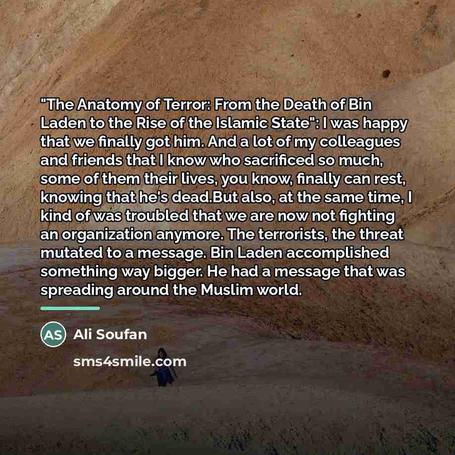“"The Anatomy of Terror: From the Death of Bin Laden…” quote by Ali Soufan