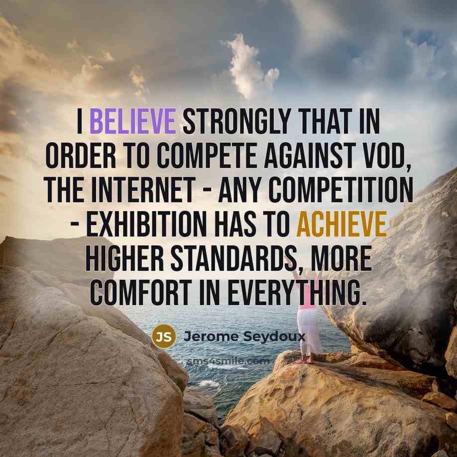 “I believe strongly that in order to compete against VOD,…” quote by Jerome Seydoux