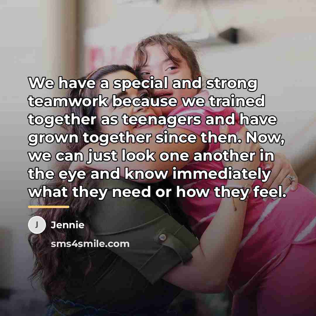 “We have a special and strong teamwork because we trained…” quote by Jennie